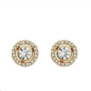 🏷️ NEW NEVER WORN - COACH Pave Halo Stud Earrings